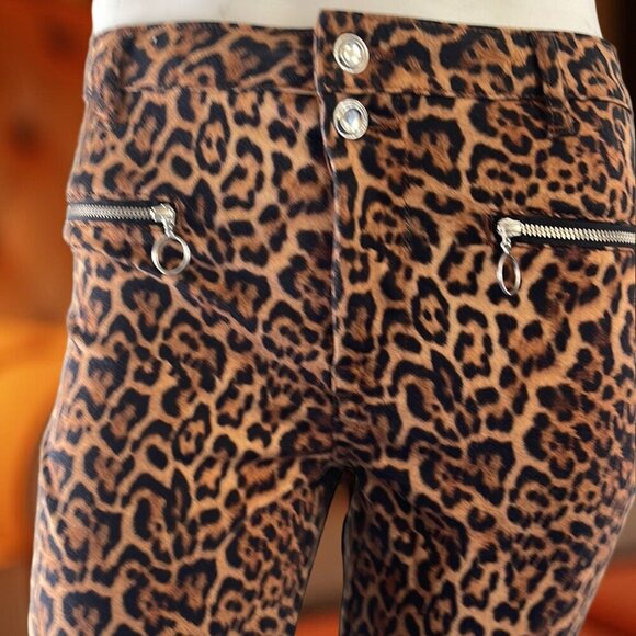 Zara Leopard Print Skinny Jeans - Picture 3 of 5
